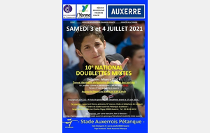 NATIONAL Doublette Mixte à Auxerre